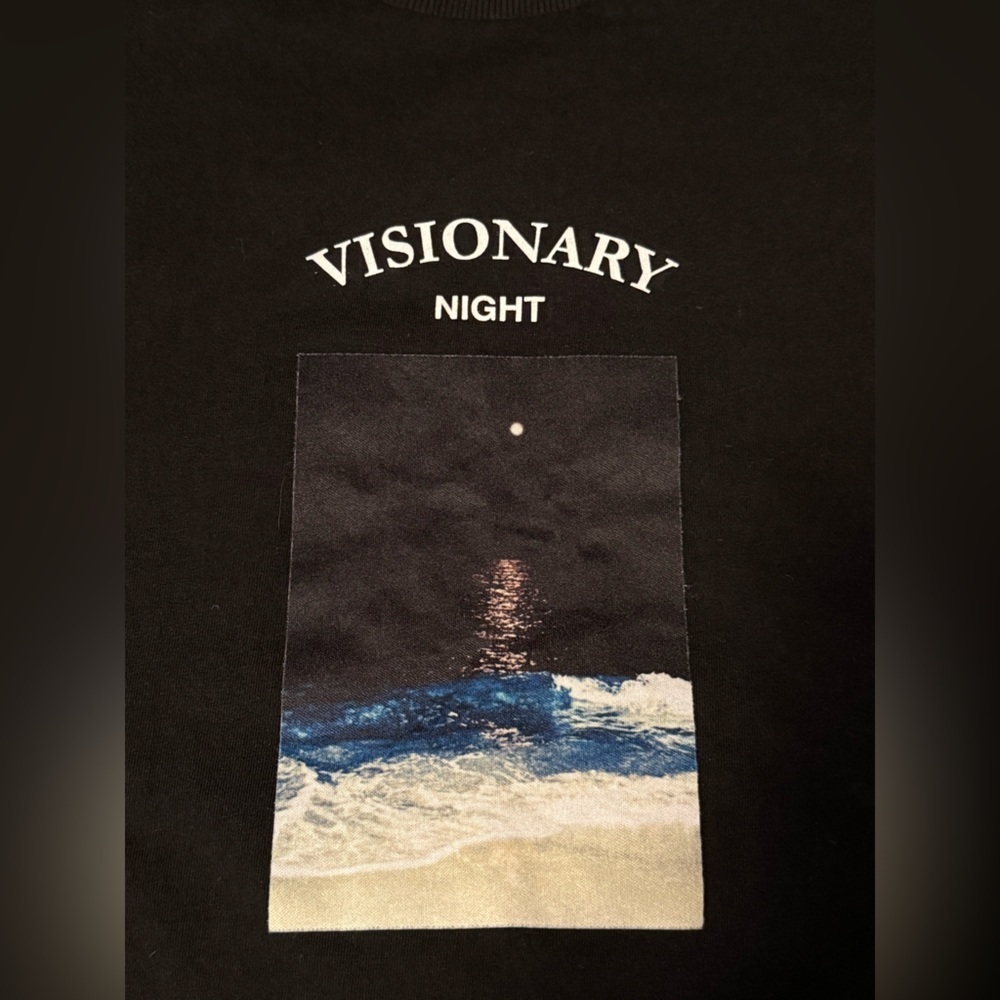 Bauhaus “Visionary Night”Men’s Unisex Graphic Black Tee - Picture 3 of 4